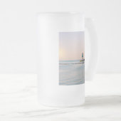 Chicago Harbour Southeast Lighthouse Mattglas Bierglas (VorderseiteRechts)
