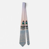 Chicago Harbour Southeast Lighthouse Neck Tie Krawatte (Vorderseite)