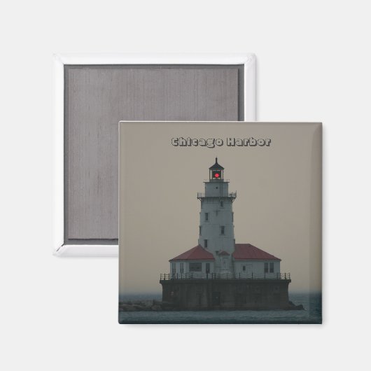 Chicago Harbour Square Magnet (Vorderseite/Rückseite)