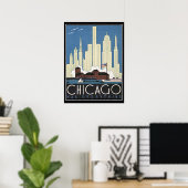 Chicago hat alles Vintage Print Poster (Heimbüro)