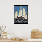 Chicago hat alles Vintage Print Poster (Küche)