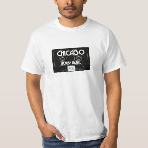 Chicago-Haus-Musik-Kassette (Schwarzes) T-Shirt