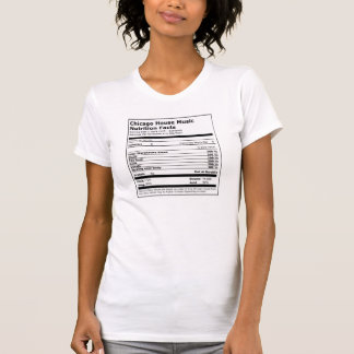 Chicago-Haus-Musik-Nahrungs-Tatsachen - das T-Shirt