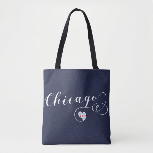 Chicago Heart Grocertasche, Illinois Tasche (Vorderseite)