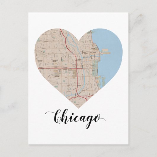 Chicago Heart Karte (Vorderseite)