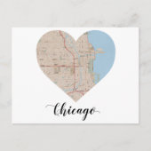 Chicago Heart Karte (Vorderseite)