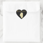 CHICAGO Herz-Aufkleber (Tasche)