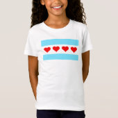 Chicago-Herz-Flaggen-KinderT - Shirt (Vorderseite)