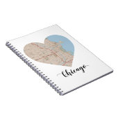 Chicago-Herz-Karte Notizblock (Rechte Seite)