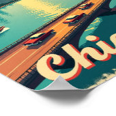 Chicago – Historische Uferpromenade Poster (Ecke)