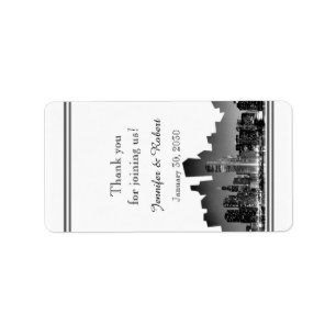 Chicago Hochzeit in Urlaubsort Lip Balm Label Adressaufkleber
