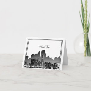 Chicago Hochzeit in Urlaubsort Vielen Dank Dankeskarte