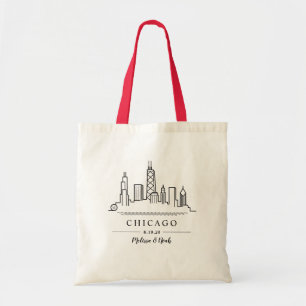 Chicago-Hochzeits-Willkommens-Tasche Tragetasche