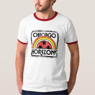 Chicago-Horizont-Fußball-Shirt T-Shirt