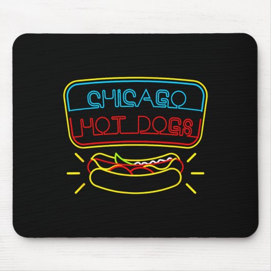 Chicago Hot Dogs & BBQ-Gewürze Mousepad (Vorne)