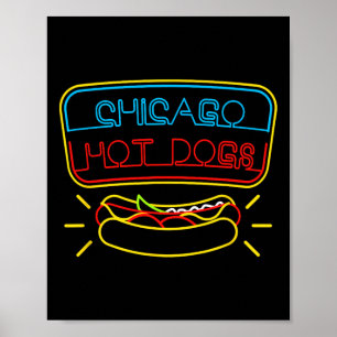 Chicago Hot Dogs und BBQ-Gewürze  Poster