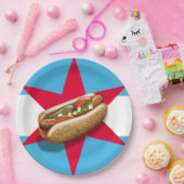 Chicago Hotdog-Party Pappteller (Party)