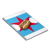 Chicago HotDog Spiral Notebook Notizblock (Rechte Seite)