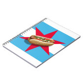 Chicago HotDog Spiral Notebook Notizblock (Linke Seite)