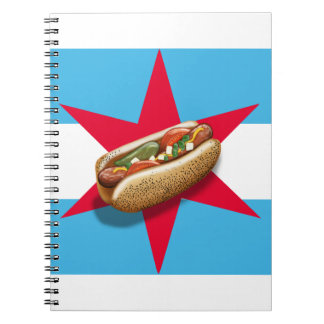 Chicago HotDog Spiral Notebook Notizblock