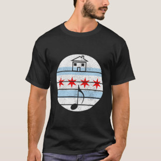 Chicago House Music Vintag Illinois Dj Raver Chic T-Shirt