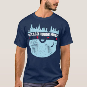 Chicago House Music - Vinyl DJ Vintag T-Shirt