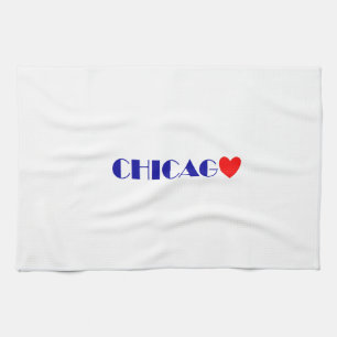 Chicago ich liebe dich geschirrtuch