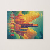 Chicago Iconic Skyline & Lake Michigan Puzzle (Horizontal)