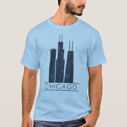 Chicago - ikonenhafte Wolkenkratzer T-Shirt (Vorderseite)