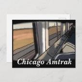 Chicago, IL amtrak Postkarte (Vorne/Hinten)