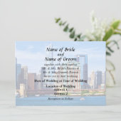 Chicago IL - Aussicht Vom Lake Michigan Einladung (Stehend Vorderseite)