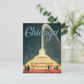 Chicago, IL - Besuch Chicago Postkarte (Stehend Vorderseite)