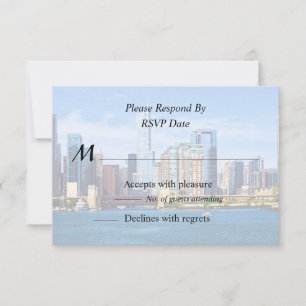 Chicago IL - Blick auf den Lake Michigan RSVP Karte