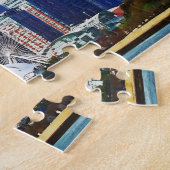 Chicago IL - Chicago Skyline und Navy Pier Puzzle (Seite)