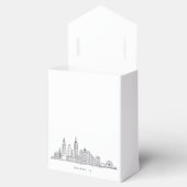Chicago IL Cityscape Illustration Geschenkschachtel (Geöffnet)