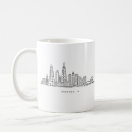 Chicago IL Cityscape Illustration Kaffeetasse