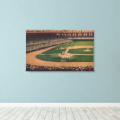 Chicago, IL - Comiskey Park, Zuhause Plate, Baseba Leinwanddruck (Insitu (Holzboden))