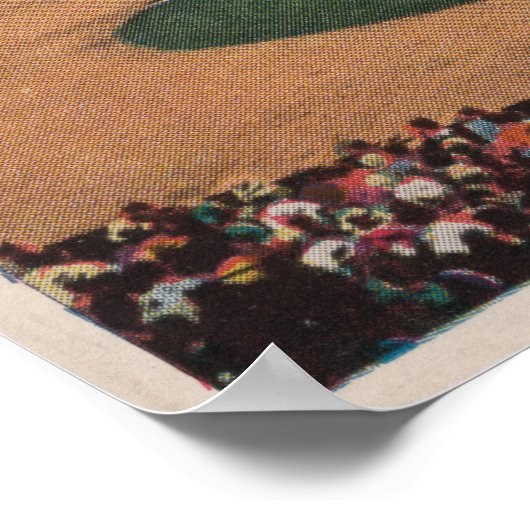 Chicago, IL - Comiskey Park, Zuhause Plate, Baseba Poster (Ecke)