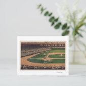 Chicago, IL - Comiskey Park, Zuhause Plate, Baseba Postkarte (Stehend Vorderseite)