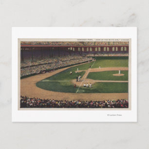 Chicago, IL - Comiskey Park, Zuhause Plate, Baseba Postkarte