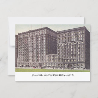 Chicago IL, Congress Plaza Hotel, 1910er Vintag Postkarte