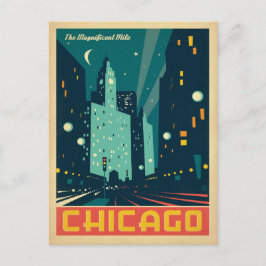 Chicago, IL - Die prächtige Meile 2 Postkarte