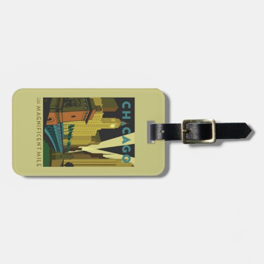 Chicago, IL - Die prächtige Meile Gepäckanhänger (Vorderseite horizontal)