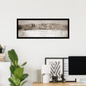 Chicago, IL Fire Foto 1871 Poster (Heimbüro)