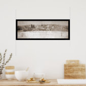 Chicago, IL Fire Foto 1871 Poster (Küche)