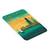 Chicago, IL - Genießen Sie das Seeufer Magnet (Rechte Seite)