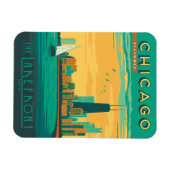 Chicago, IL - Genießen Sie das Seeufer Magnet (Horizontal)