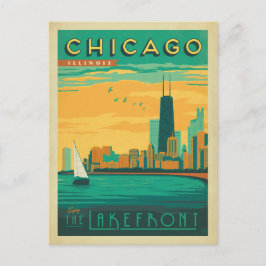 Chicago, IL - Genießen Sie das Seeufer Postkarte