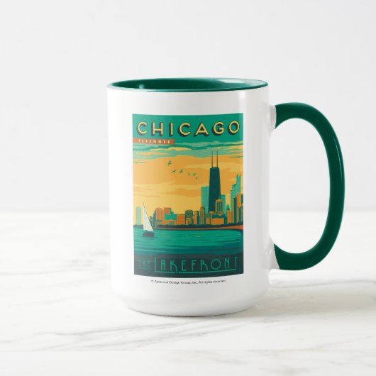 Chicago, IL - Genießen Sie das Seeufer Tasse (Rechts)