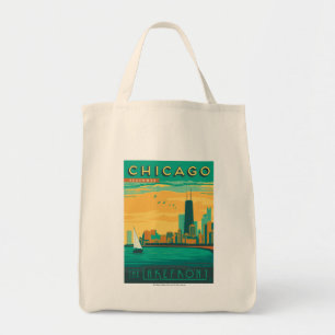 Chicago, IL - Genießen Sie die Uferpromenade Tragetasche
